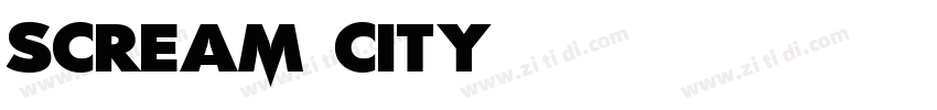 scream city字体转换